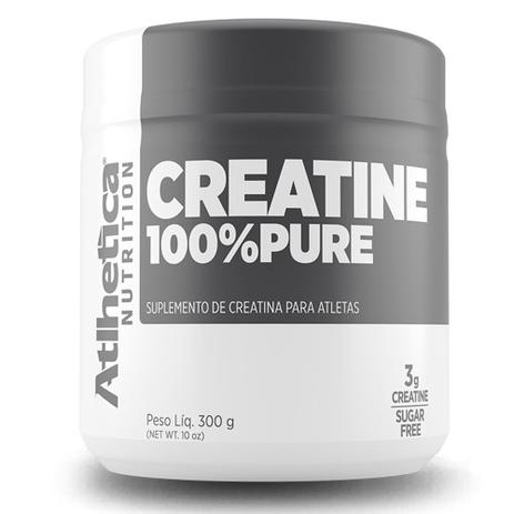 Creatina 100 pure - 300g - atlhetica Menor preço em Creatina 100 pure - 300g - atlhetica
