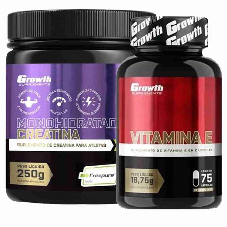 Creatina 250g Creapure + Vitamina E 75 Caps Growth - Growth Supplements é boa?