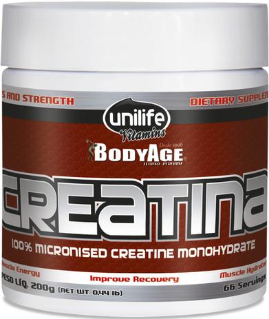 Creatina Micronizada e Monohidratada 100 Pura 200g Unilife Menor preço em Creatina Micronizada e Monohidratada 100 Pura 200g Unilife