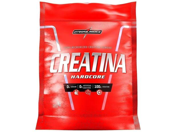 Creatina Mono-hidratada Integralmédica Hardcore - em Pó 1kg Neutro Natural Menor preço em Creatina Mono-hidratada Integralmédica Hardcore - em Pó 1kg Neutro Natural