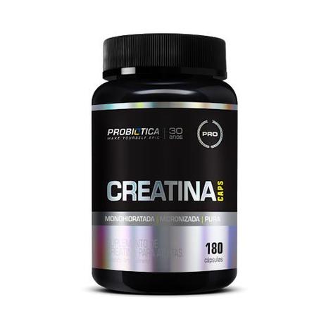 Creatina Monohidratada Micronizada Pura - 180 Cápsulas - Probiótica é boa?