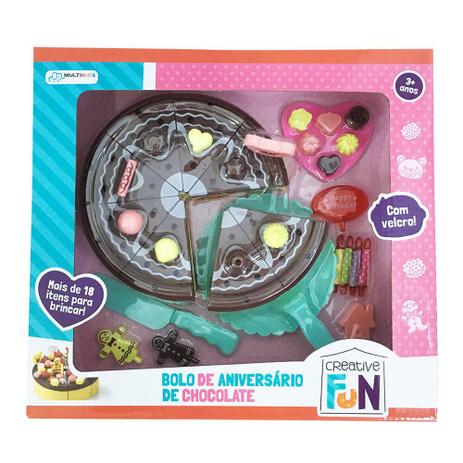 Creative Fun Bolo de Chocolate Indicado para +3 Anos Colorido Multikids - BR649 Menor preço em Creative Fun Bolo de Chocolate Indicado para +3 Anos Colorido Multikids - BR649