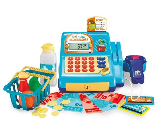 Creative Fun Caixa Registradora Azul - Multilaser Menor preço em Creative Fun Caixa Registradora Azul - Multilaser