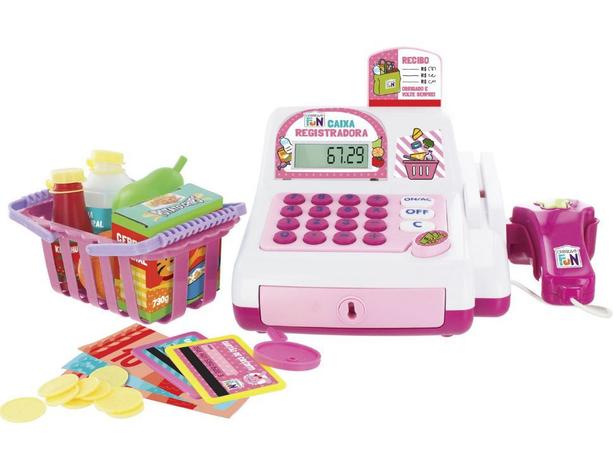 Creative Fun Caixa Registradora Rosa BR387-Multikids Menor preço em Creative Fun Caixa Registradora Rosa BR387-Multikids