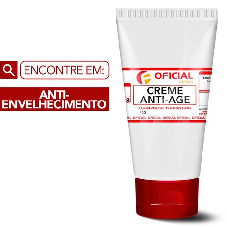 Creme Auxiliar No Tratamento Anti-Envelhecimento 40G - Oficialfarma Menor preço em Creme Auxiliar No Tratamento Anti-Envelhecimento 40G - Oficialfarma