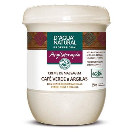 Creme de Massagem Café Verde e Argilas 650G DAgua Natural é boa?