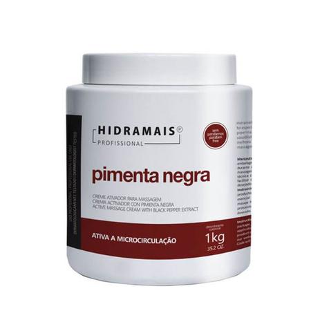 Creme de Massagem Modeladora Corporal Pimenta Negra Hidramais 1KG Menor preço em Creme de Massagem Modeladora Corporal Pimenta Negra Hidramais 1KG