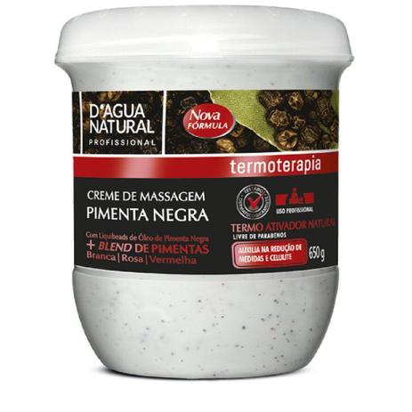 Creme de Massagem Pimenta Negra D'agua Natural 650 g - Dagua Natural Menor preço em Creme de Massagem Pimenta Negra D'agua Natural 650 g - Dagua Natural