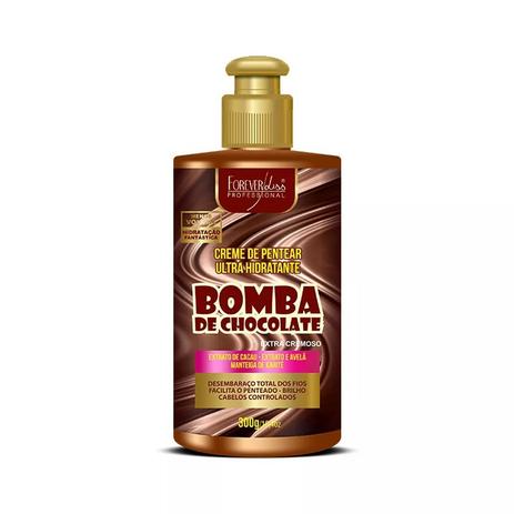 Creme de Pentear Bomba de Chocolate Forever Liss 300g Menor preço em Creme de Pentear Bomba de Chocolate Forever Liss 300g
