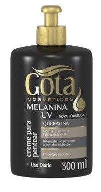 Creme de Pentear Gota Dourada Diário 300mL Melanina Menor preço em Creme de Pentear Gota Dourada Diário 300mL Melanina