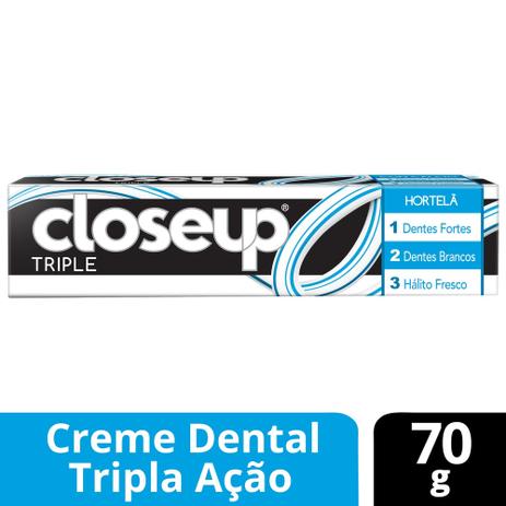 Creme Dental Close Up Triple Hortelã 70g - Closeup Menor preço em Creme Dental Close Up Triple Hortelã 70g - Closeup