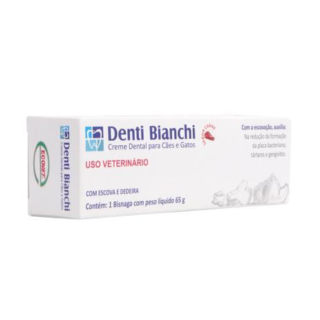 Creme Dental Denti Bianchi Ecovet 65g  p/ Cães e gatos Sabor Carne é boa?