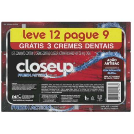 Creme dental gel close-up 90g fresh action l12p9 - Sem marca Menor preço em Creme dental gel close-up 90g fresh action l12p9 - Sem marca