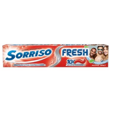 Creme dental gel sorriso 90g fresh menthol gel - Sem marca Menor preço em Creme dental gel sorriso 90g fresh menthol gel - Sem marca