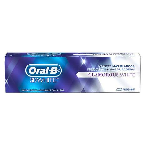 Creme Dental Oral B 3D White Glamorous 90g - Oral -b Menor preço em Creme Dental Oral B 3D White Glamorous 90g - Oral -b