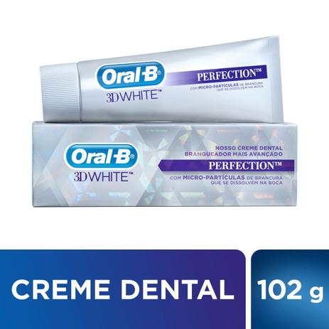 Creme Dental Oral-B 3D White Perfection 75ml Menor preço em Creme Dental Oral-B 3D White Perfection 75ml