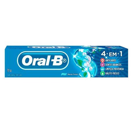 Creme Dental Oral B 4 Em 1 70g - Oral -b Menor preço em Creme Dental Oral B 4 Em 1 70g - Oral -b