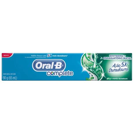 Creme Dental Oral-B Complete Ação Duradoura 90g - Oral b Menor preço em Creme Dental Oral-B Complete Ação Duradoura 90g - Oral b