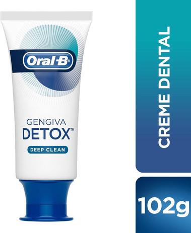 Creme Dental Oral-B Gengiva Detox Deep Clean 102g Menor preço em Creme Dental Oral-B Gengiva Detox Deep Clean 102g