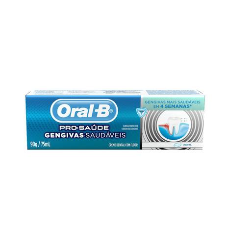 Creme Dental Oral-B Pro-Saúde Gengivas Saudáveis 90g Menor preço em Creme Dental Oral-B Pro-Saúde Gengivas Saudáveis 90g