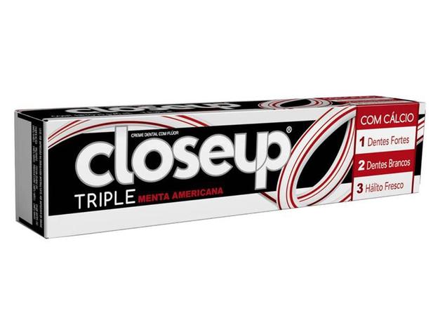 Creme Dental/Pasta de Dente Closeup - Triple Menta Americana 70g Menor preço em Creme Dental/Pasta de Dente Closeup - Triple Menta Americana 70g