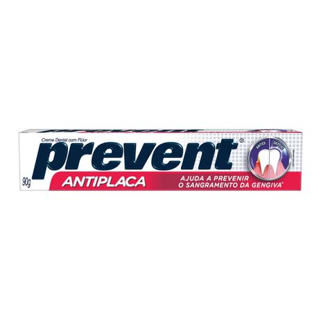 Creme Dental Prevent Anti-Placa 90g Menor preço em Creme Dental Prevent Anti-Placa 90g