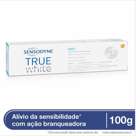 Creme Dental Sensodyne Gsk True White 100g Menor preço em Creme Dental Sensodyne Gsk True White 100g