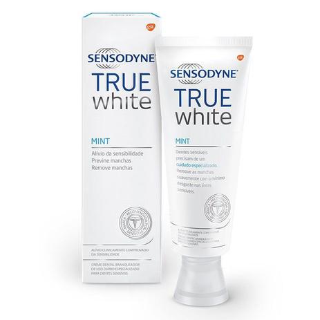 Creme Dental Sensodyne True White 100g Menor preço em Creme Dental Sensodyne True White 100g