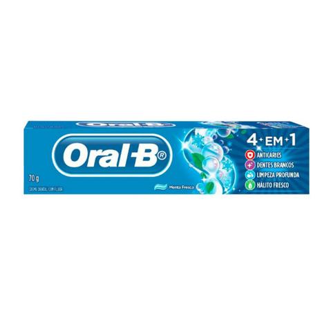 Creme dental tradicional oral-b 70g 4 em 1 - Sem marca Menor preço em Creme dental tradicional oral-b 70g 4 em 1 - Sem marca