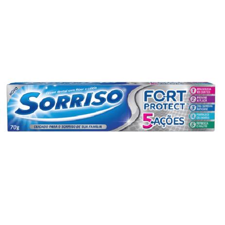 Creme dental tradicional sorriso 70g fortprotect - Sem marca Menor preço em Creme dental tradicional sorriso 70g fortprotect - Sem marca