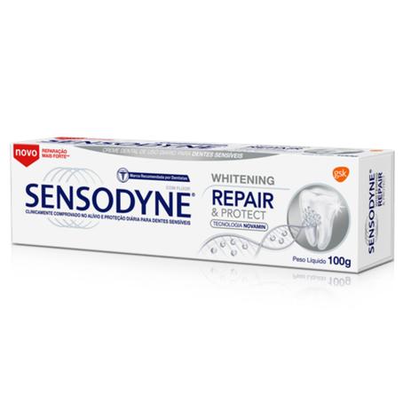 Creme dental uso diário sensodyne 100g repair protect whitening - Sem marca Menor preço em Creme dental uso diário sensodyne 100g repair protect whitening - Sem marca