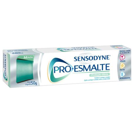 Creme dental uso diário sensodyne 50g pró esmalte - Sem marca Menor preço em Creme dental uso diário sensodyne 50g pró esmalte - Sem marca