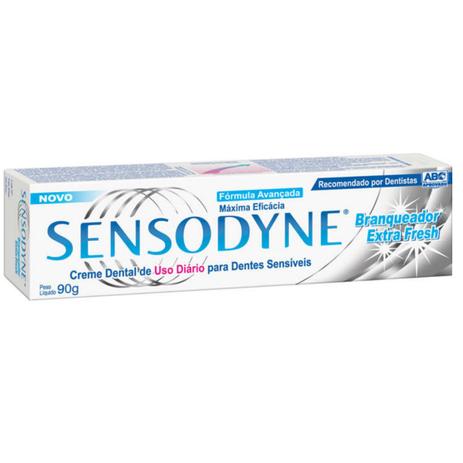 Creme dental uso diário sensodyne 90g extra - Sem marca Menor preço em Creme dental uso diário sensodyne 90g extra - Sem marca