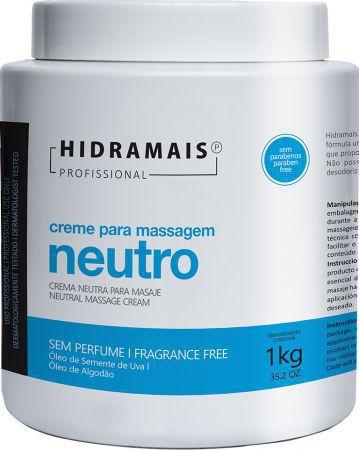 Creme Deso. Massagem 1Kg Neutro - Hidramais Menor preço em Creme Deso. Massagem 1Kg Neutro - Hidramais