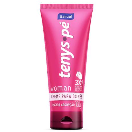 Creme Desodorante Tenys Pé 3 em 1 Woman Feminino 100g - Baruel é boa?