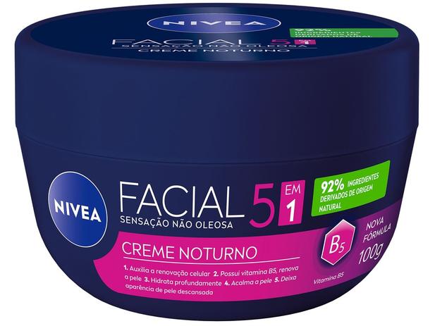 Creme Facial Nivea Noturno 100g Menor preço em Creme Facial Nivea Noturno 100g