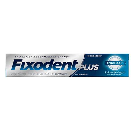 Creme Fixador De Dentadura Fixodent Plus True Feel 57g Menor preço em Creme Fixador De Dentadura Fixodent Plus True Feel 57g
