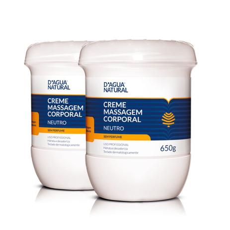 Creme Massagem Corporal Neutro 650g Dagua Natural Combo 2 Unidades Menor preço em Creme Massagem Corporal Neutro 650g Dagua Natural Combo 2 Unidades