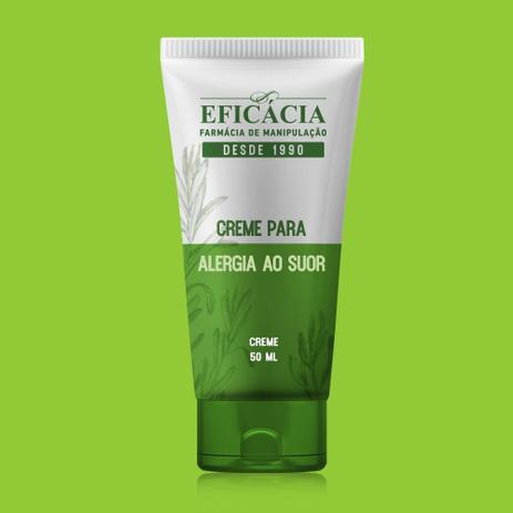 Creme para alergia ao suor - 50 gramas - Farmácia eficácia Menor preço em Creme para alergia ao suor - 50 gramas - Farmácia eficácia