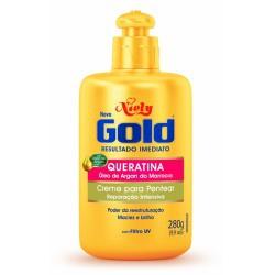 Creme Para Pentear Niely Gold Queratina - 280g Menor preço em Creme Para Pentear Niely Gold Queratina - 280g