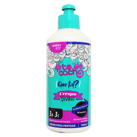 Creme para Pentear Que Tal Crespo Divino ToDeCacho 300ml - Salon Line Menor preço em Creme para Pentear Que Tal Crespo Divino ToDeCacho 300ml - Salon Line
