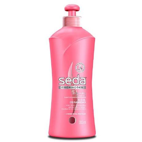 Creme para Pentear Seda S.O.S. Ceramidas 300ml - Unilever Menor preço em Creme para Pentear Seda S.O.S. Ceramidas 300ml - Unilever