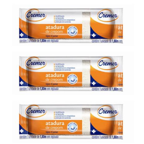 Cremer Atadura de Crepe Cysne 30cmx1,8m (Kit C/03) Menor preço em Cremer Atadura de Crepe Cysne 30cmx1,8m (Kit C/03)