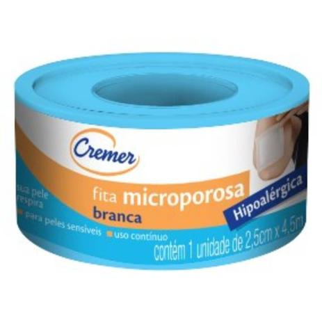 Cremer Fita Micropore Branca 2,5cmx4,5m C/12 Menor preço em Cremer Fita Micropore Branca 2,5cmx4,5m C/12