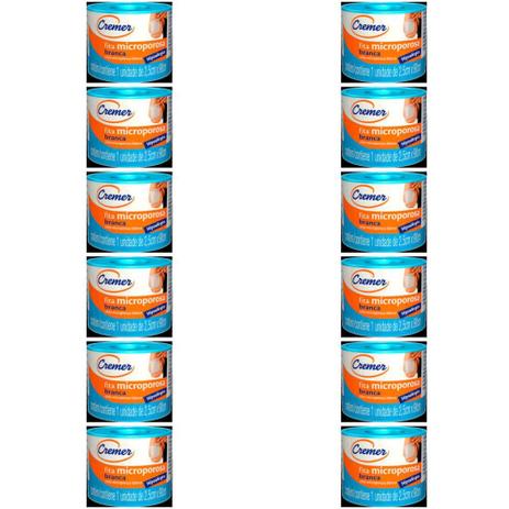 Cremer Fita Micropore Branca 2,5cmx90cm C/12 (Kit C/12) Menor preço em Cremer Fita Micropore Branca 2,5cmx90cm C/12 (Kit C/12)