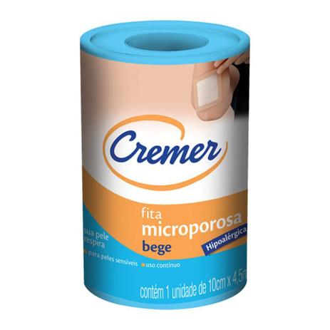 Cremer Fita Microporosa Bege 10cmx4,5m Menor preço em Cremer Fita Microporosa Bege 10cmx4,5m