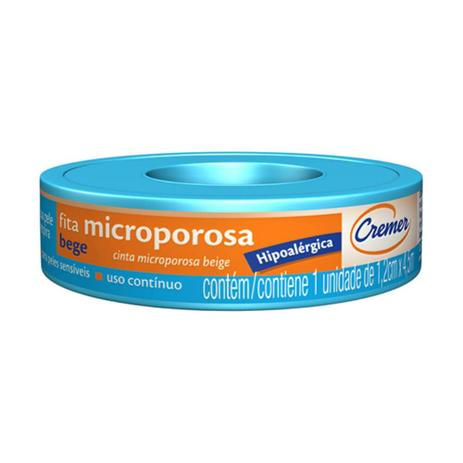 Cremer Fita Microporosa Bege 1,2cmx4,5m Menor preço em Cremer Fita Microporosa Bege 1,2cmx4,5m