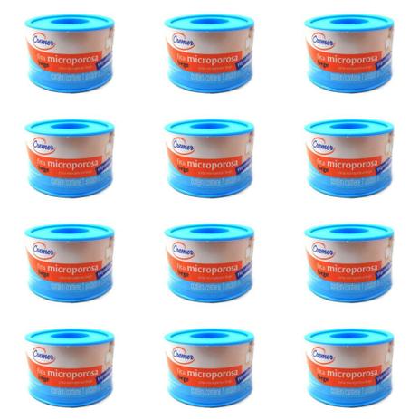 Cremer Fita Microporosa Bege 2,5cmx4,5m (Kit C/12) Menor preço em Cremer Fita Microporosa Bege 2,5cmx4,5m (Kit C/12)