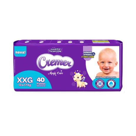 Cremer Hiper Fralda Infantil Xxg C/40 Menor preço em Cremer Hiper Fralda Infantil Xxg C/40