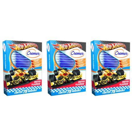 Cremer Hot Wheels Hastes Flexíveis C/75 (Kit C/03) Menor preço em Cremer Hot Wheels Hastes Flexíveis C/75 (Kit C/03)